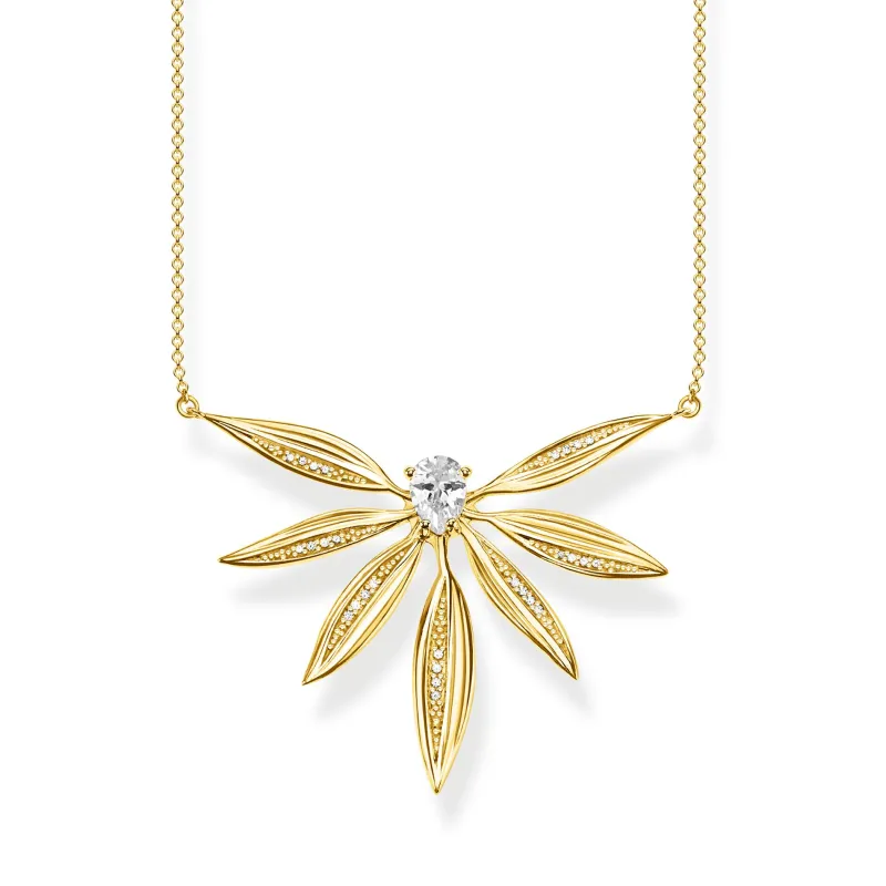 Halsband Blad Stora Guld – KE1950-414-14>Thomas Sabo Online