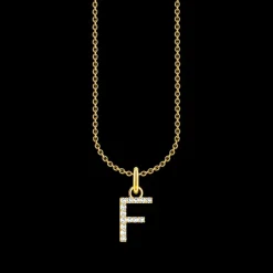 Halsband BOKSTAV F Guld KE2245-414-14>Thomas Sabo New