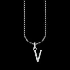 Halsband BOKSTAV V Silver KE2261-051-14>Thomas Sabo Clearance
