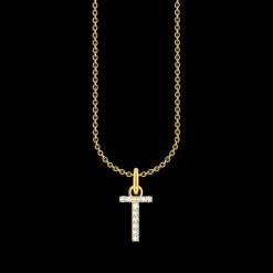 Halsband BOKSTAV T Guld KE2259-414-14>Thomas Sabo Discount