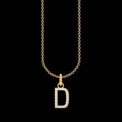 Halsband BOKSTAV D Guld KE2243-414-14>Thomas Sabo Outlet