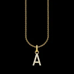 Halsband BOKSTAV A Guld KE2240-414-14>Thomas Sabo Online