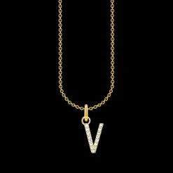 Halsband BOKSTAV V Guld KE2261-414-14>Thomas Sabo Sale