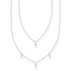 Halsband Dubbelt silver med vita stenar – KE2078-051-14>Thomas Sabo Hot
