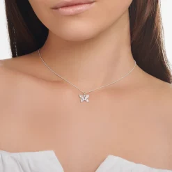 Halsband fjäril vita stenar – KE2101-051-14>Thomas Sabo Online
