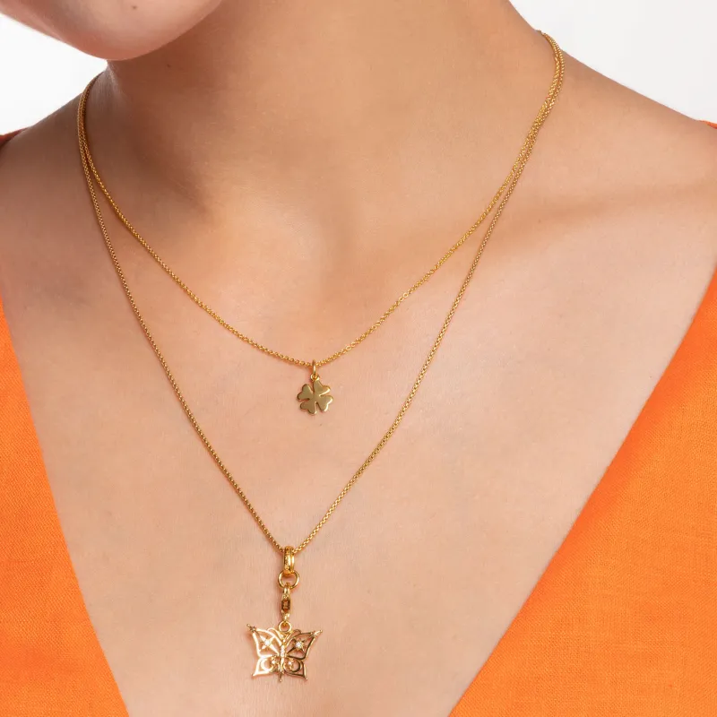 Halsband Klöverblad Guld – KE2037-413-39>Thomas Sabo Online