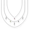 Halsband Layering Blad Silver – KE2088-640-7>Thomas Sabo Clearance