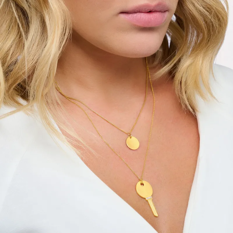 Halsband med Hängsmycke Guld – KE1958-413-39>Thomas Sabo Clearance