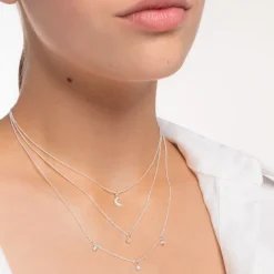Halsband Måne Pavé Silver – KE2050-051-14>Thomas Sabo Sale
