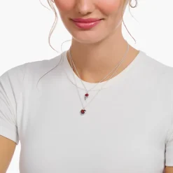 Halsband Ros Röd KE2219-664-10>Thomas Sabo Sale