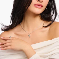 Halsband Silver/ Svart KE2296-167-11>Thomas Sabo Sale