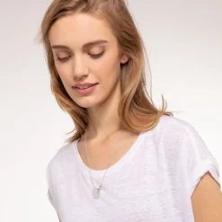 Halsband Together Stort Mynt med Ring Silver – KE1948-637-21><noscript><img width=