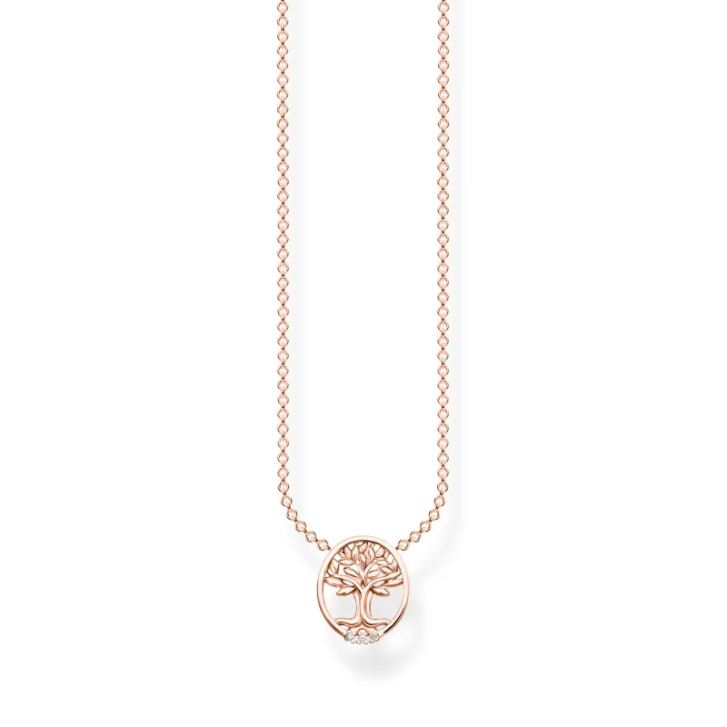 Halsband Tree of Love med vita stenar roséguld – KE2126-416-14>Thomas Sabo Hot