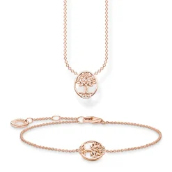 Halsband Tree of Love med vita stenar roséguld – KE2126-416-14>Thomas Sabo Hot