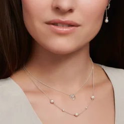 Halsband Tree of Love med vita stenar silver – KE2126-051-14>Thomas Sabo Outlet