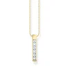 Halsband vita stenar pavé Guld- KE2113-414-14>Thomas Sabo Outlet