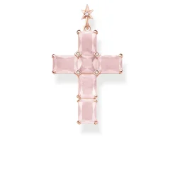 Hängsmycke Kors, Rosa Stenar Med Stjärna – PE890-417-9>Thomas Sabo New