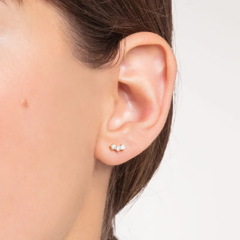 Individuellt Stiftörhängen Vita Stenar Guld – H2132-414-14>Thomas Sabo Hot