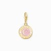 Ledamot Charm rosa Charmista Coin guldpläterad>Thomas Sabo Sale