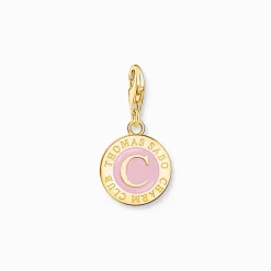 Ledamot Charm rosa Charmista Coin guldpläterad>Thomas Sabo Sale