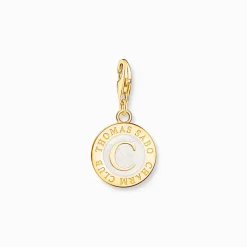 Ledamot Charm vit Charmista Coin guldpläterad>Thomas Sabo Best
