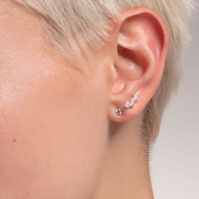Örhängen Öronklättrare Vita Stenar Silver – H2157-051-14>Thomas Sabo Sale