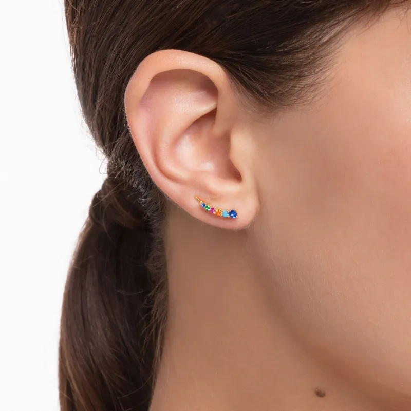 Örhängen Öronklättrare Stenar I Färg Guld – H2158-488-7>Thomas Sabo