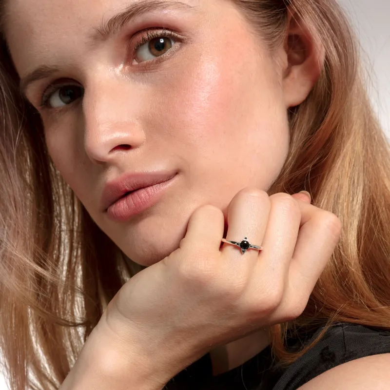 Ring Svarta Stenar Silver – TR2268-643-11>Thomas Sabo Hot