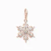 Snöflinga med vita stenar roséguld – 1903>Thomas Sabo