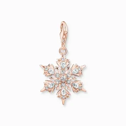 Snöflinga med vita stenar roséguld – 1903>Thomas Sabo