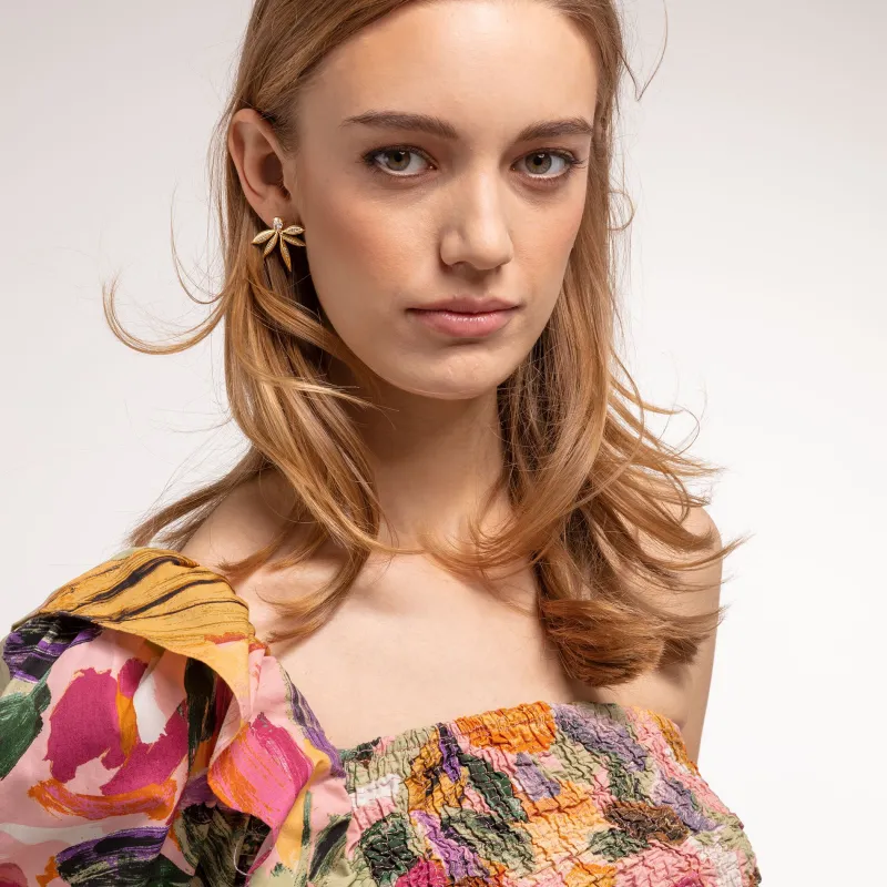 Stiftörhängen Blad Guld – H2106-414-14>Thomas Sabo Discount