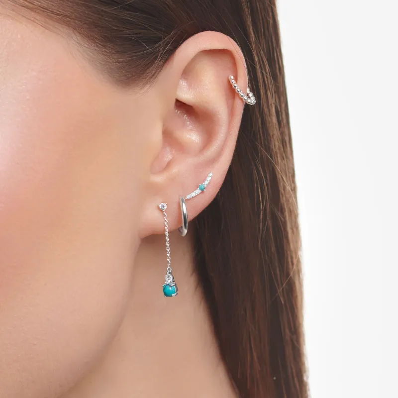 Stiftörhängen Indeviduellt Turkos – H2182-405-17>Thomas Sabo New