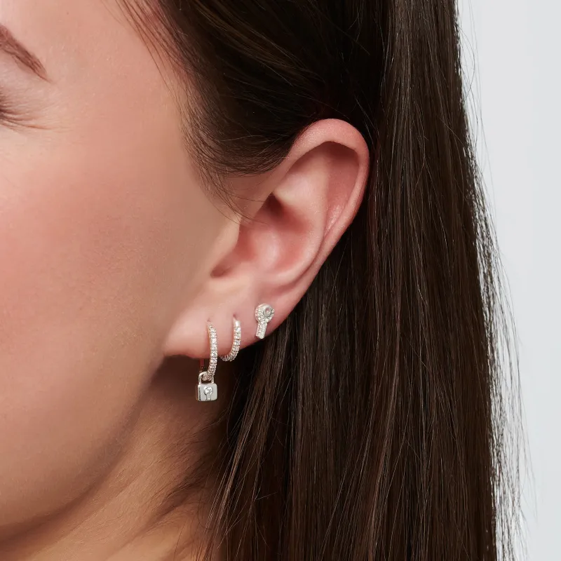 Stiftörhängen individuellt nyckel vit stenar silver – H2220-051-14 (MEGA KAMPANJ)>Thomas Sabo