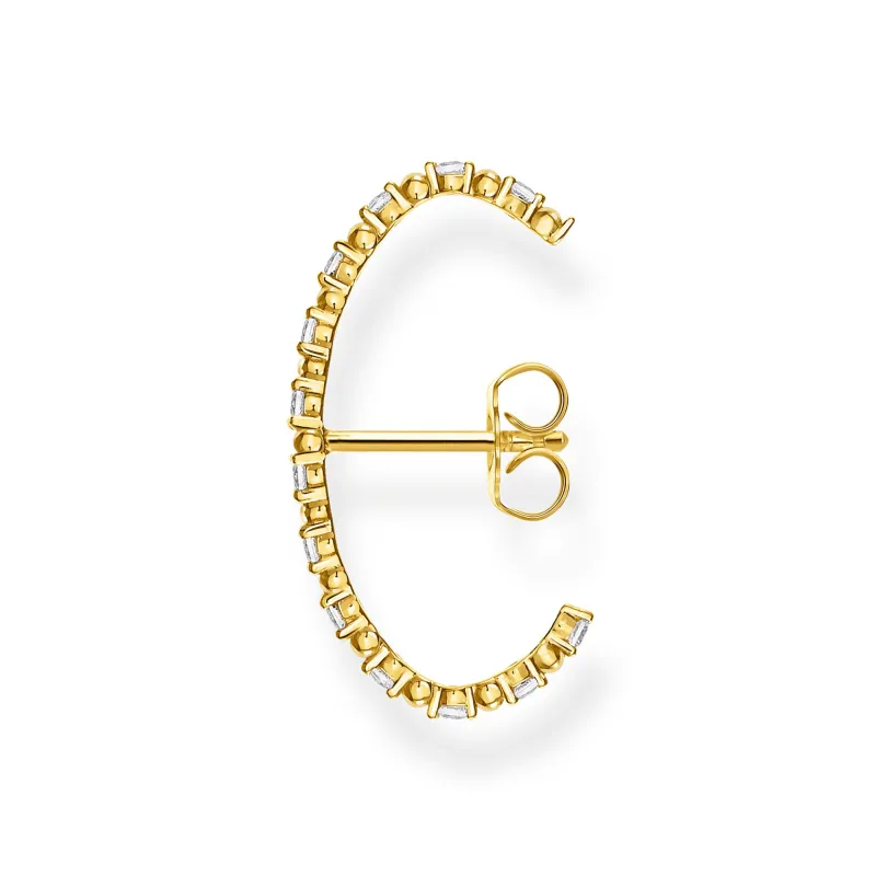 Stiftörhängen Individuellt Vita Stenar Guld – H2155-414-14>Thomas Sabo Discount