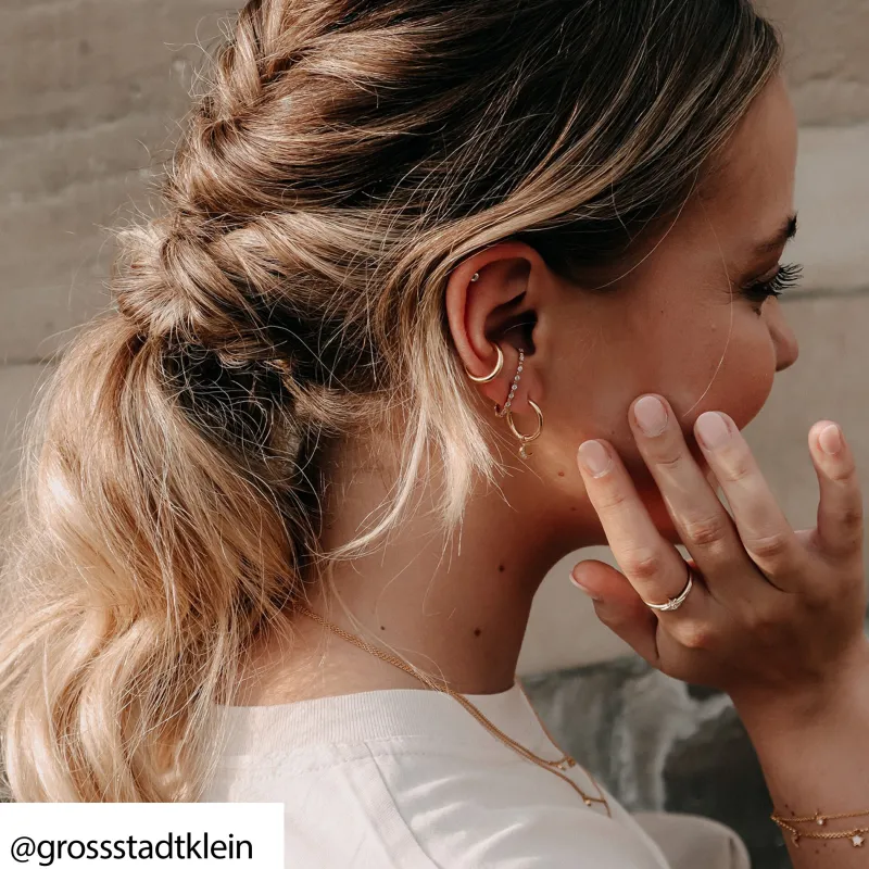 Stiftörhängen Individuellt Vita Stenar Guld – H2155-414-14>Thomas Sabo Discount