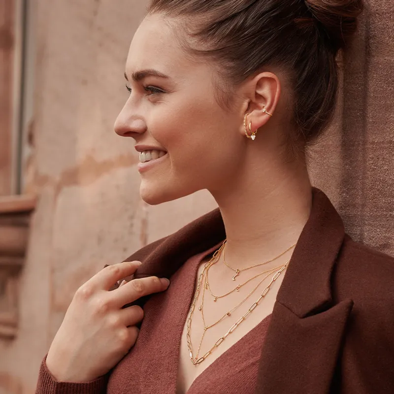 Stiftörhängen Individuellt Vita Stenar Guld – H2155-414-14>Thomas Sabo Discount