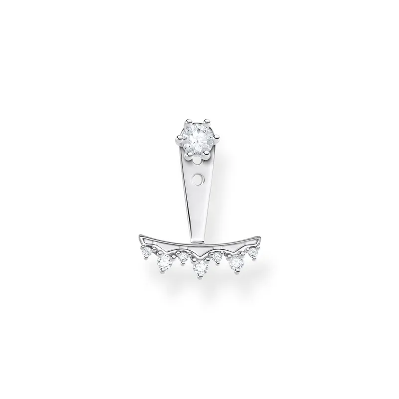 Stiftörhängen Individuellt Vita Stenar Silver – H2153-051-14>Thomas Sabo