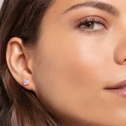 Stiftörhängen Opalfärgad Sten Rosa Skimrande Silver – H2104-699-7>Thomas Sabo Online