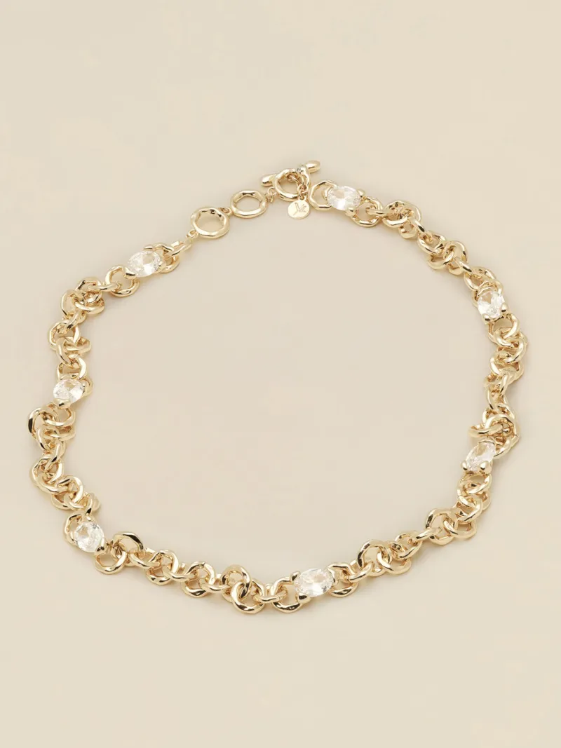 YLVA LI Embla Avantgarde Crystal – Guld>Halsband Discount