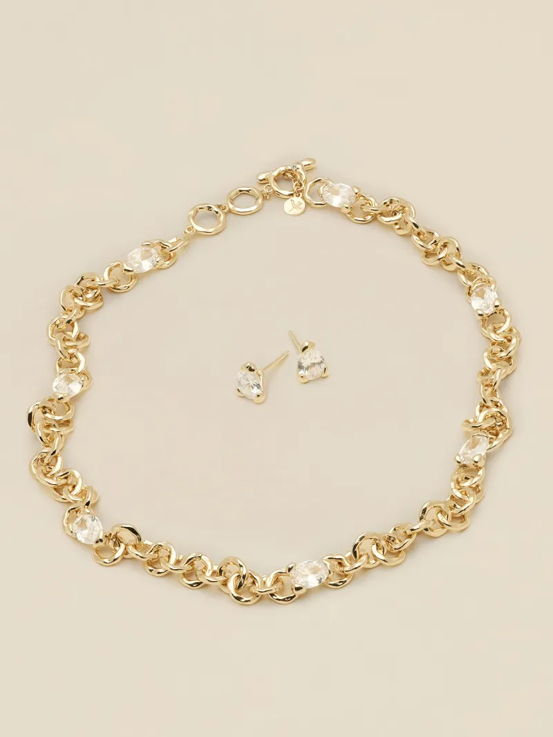 YLVA LI Embla Avantgarde Crystal – Guld>Halsband Discount