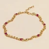 YLVA LI Embla Avantgarde Ruby – Guld>Halsband