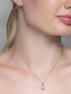 YLVA LI Embla Crystal – Guld>Halsband Online