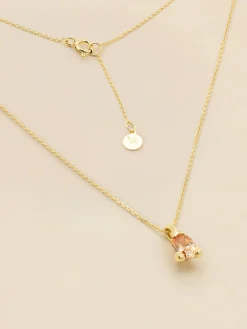 YLVA LI Embla Orange – Guld>Halsband New