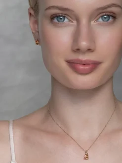 YLVA LI Embla Orange – Guld>Halsband New