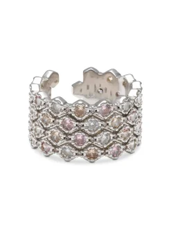 YLVA LI Halo Pink Champagne Ring Silver 3033>Ringar Sale