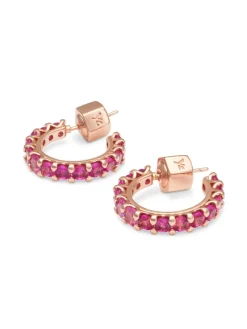 YLVA LI Julien Pink Ruby Guld 6091>Örhängen