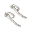 YLVA LI Mademoiselle Crystal Silver 6051>Örhängen