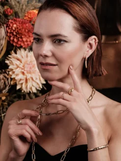 YLVA LI Mademoiselle Crystal Guld 6052><noscript><img width=