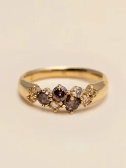 YLVA LI Meadow Ring Chestnut – Guld>Ringar Hot
