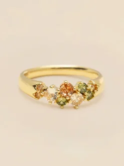 YLVA LI Meadow Ring Peridot – Guld>Ringar Outlet